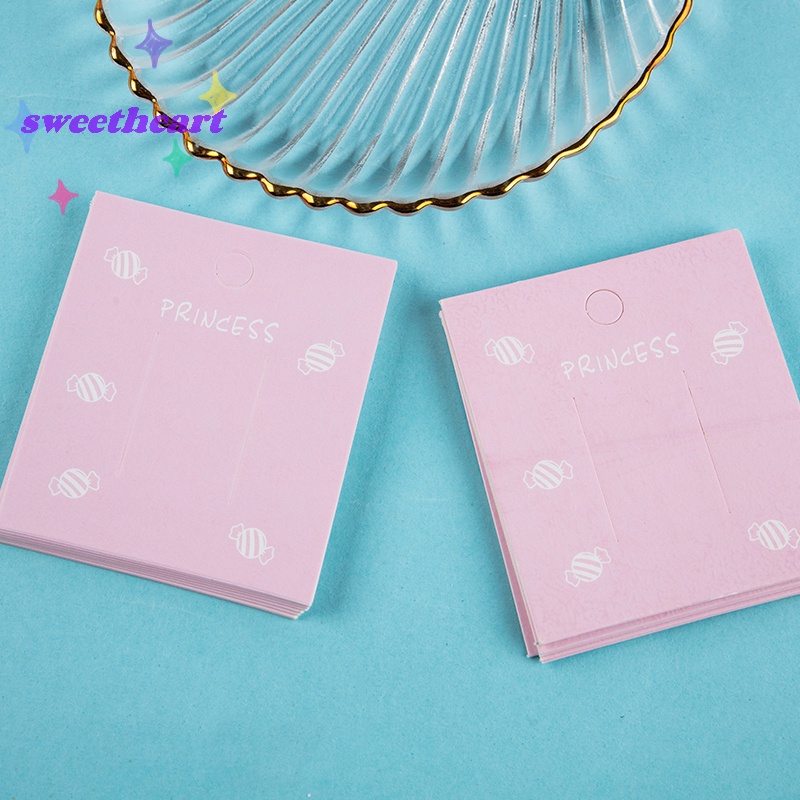 Set 50 Túi Nhựa Trưng Bày Kẹp Tóc 7 * 7cm Màu Xanh Dương / Hồng / Tím / Vàng Tiện Dụng