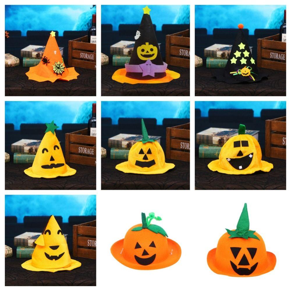 Fuhui Nón Bí Ngô Hóa Trang Phù Thủy Quỷ Không Dệt Cho halloween