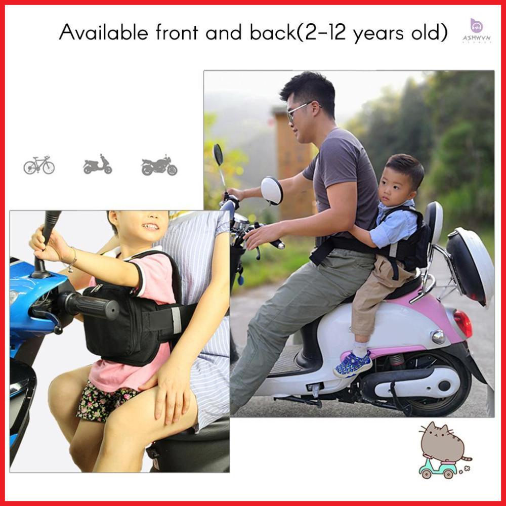 Adjustable Safety Seat Belt for Children Motorcycle, Electric Vehicle Safety Harness Strap, Protect Kids from Falling