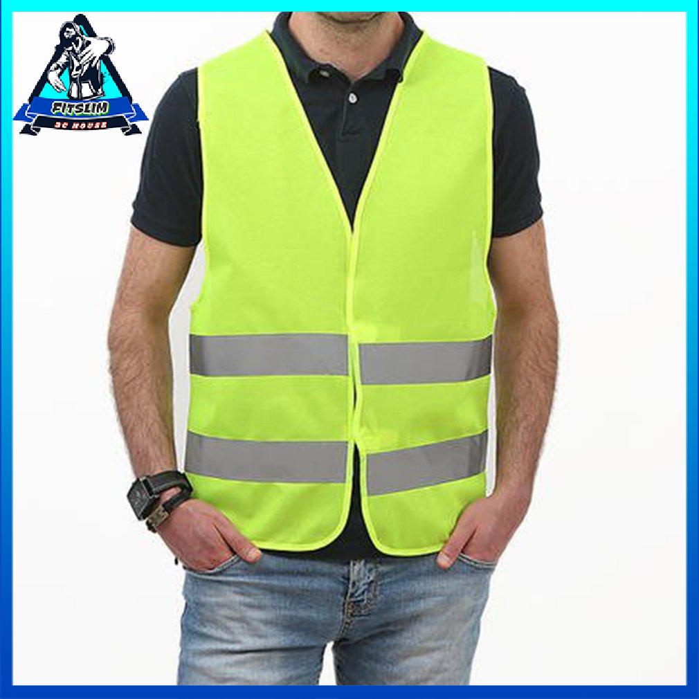 Reflective Vest High Visibility Fluorescent Green Outdoor Safety Clothing