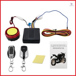 Wireless Remote Engine Starter Stop Vehicle Alarm 125dB Horn for 12 V Motorcycle