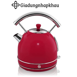 Ấm siêu tốc swan, dung tích 1.8l, ấm đun nước, công suất 3000w, nhập đức, bh 12 tháng, giadungnhapkhau19