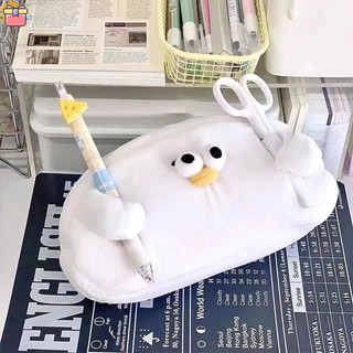 Túi Đựng Bút Hình Con Hải Cẩu Bằng Lông Nhung Dễ Thương Xinh Xắn YKT