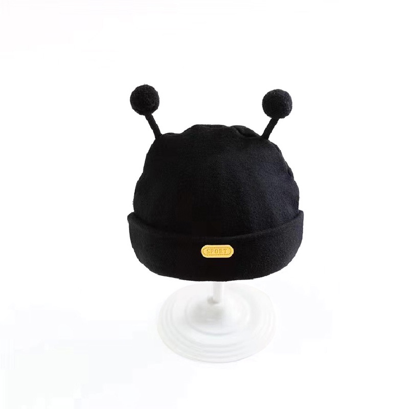 Mềm Mũ cotton Màu Trơn Co Giãn Giữ Ấm Mùa Thu Đông Cho Bé Sơ Sinh