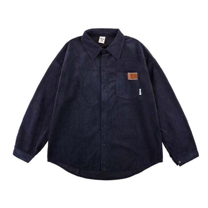 Áo Sơ Mi Nam Dài Tay Cổ Bẻ Form Rộng Thời Trang