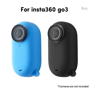 Vỏ Bảo Vệ Silicon Chống Trượt Cho camera insta 360 go 3