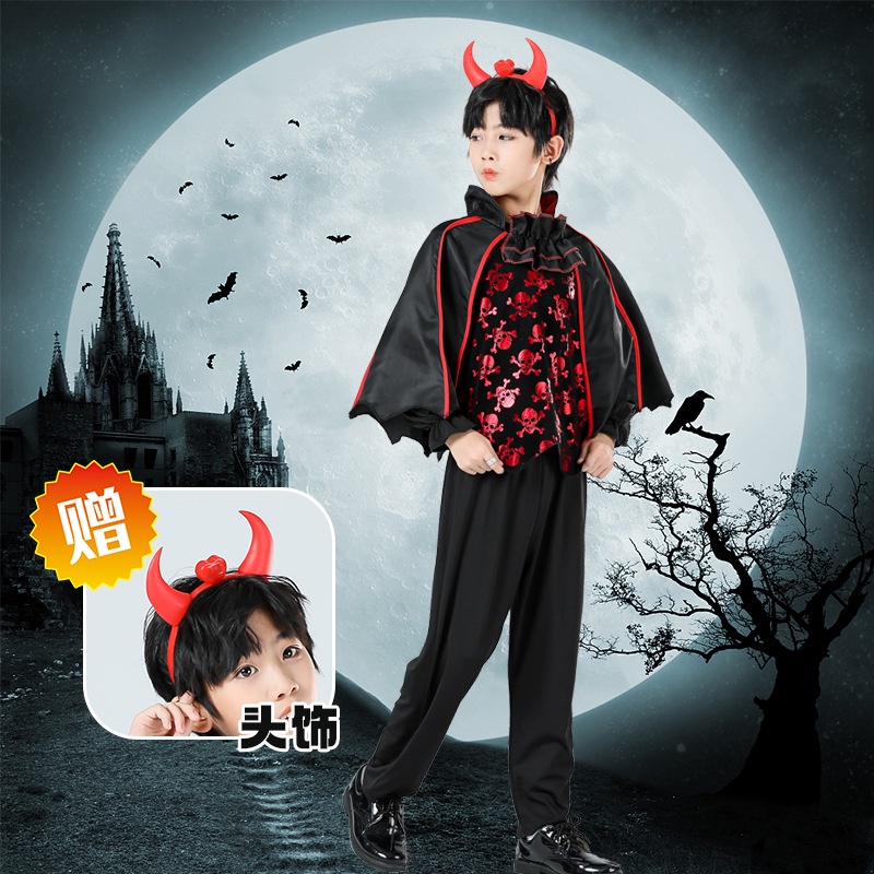 Bộ Đồ Hóa Trang halloween Nhân Vật Phù Thủy Phối Áo Choàng Lưới Dễ Thương Cho Bé Gái 9.27