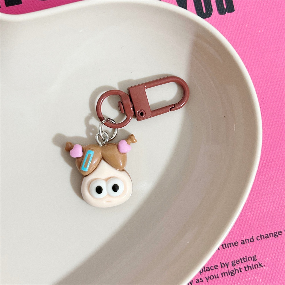 Móc Chìa Khóa Hình Búp Bê Miệng To Dễ Thương