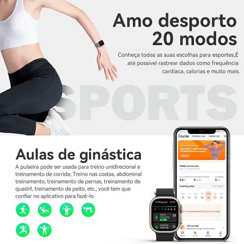 Hw68 Đồng Hồ Thông Minh mini Màn Hình Cảm Ứng 8 1.75 inches nfc 41mm