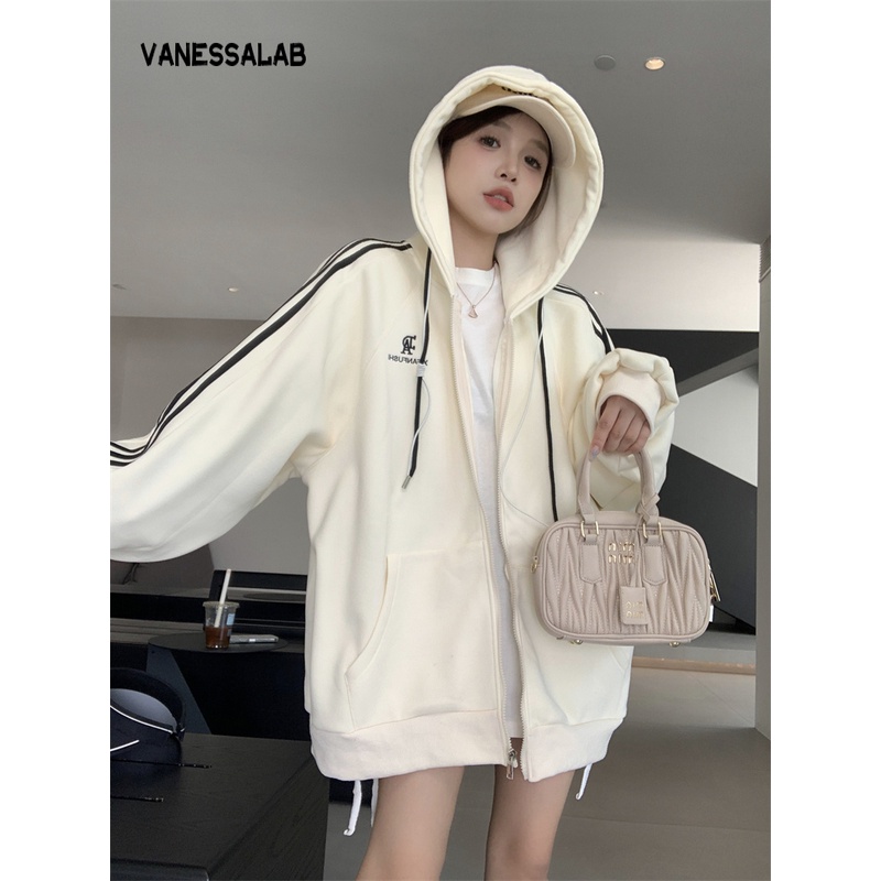 VanessaLab Áo Khoác hoodie áo khoác nữ zip hoodie Durable Fashion Độc đáo cổ xưa WWY2393FFU 39Z230926