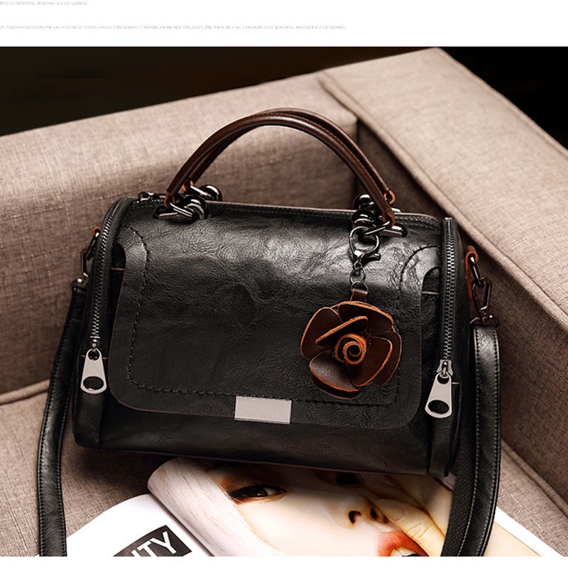 Túi Xách Da Bò Thật Phong Cách retro Thời Trang Mới 2023