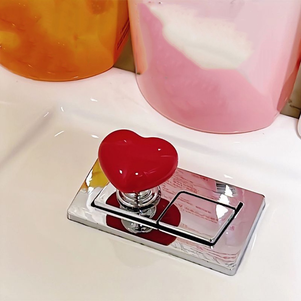1 Công Tắc Nhấn Bồn Cầu Hình Trái Tim