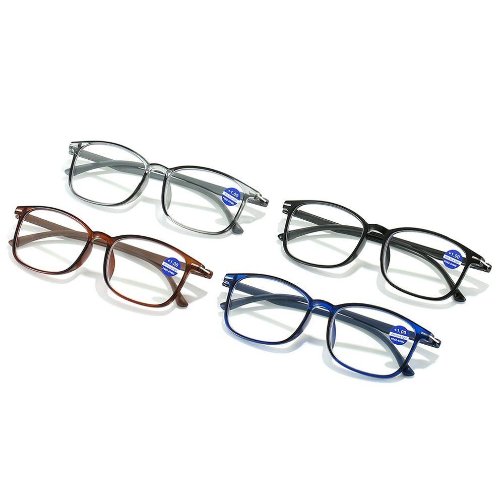 Karaen Kính Đọc Sách Gọng Vuông Bằng pc Chống Ánh Sáng Xanh Dương Siêu Nhẹ Bảo Vệ Mắt