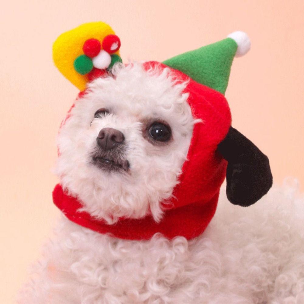 Nón Hóa Trang Ông Già Noel Thời Trang Làm Phụ Kiện Chụp Ảnh Cho Thú Cưng