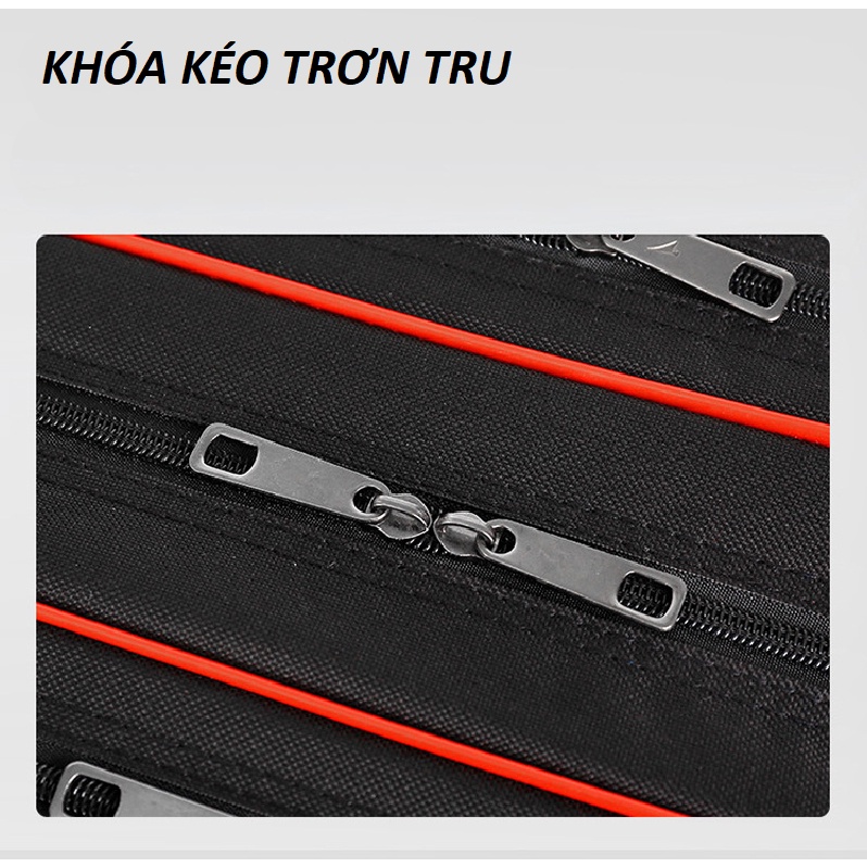 Túi Đựng Cần Câu Tay Đài Loan chống thấm nước Siêu Bền 2 và 3 ngăn cao cấp ANam-Fishing