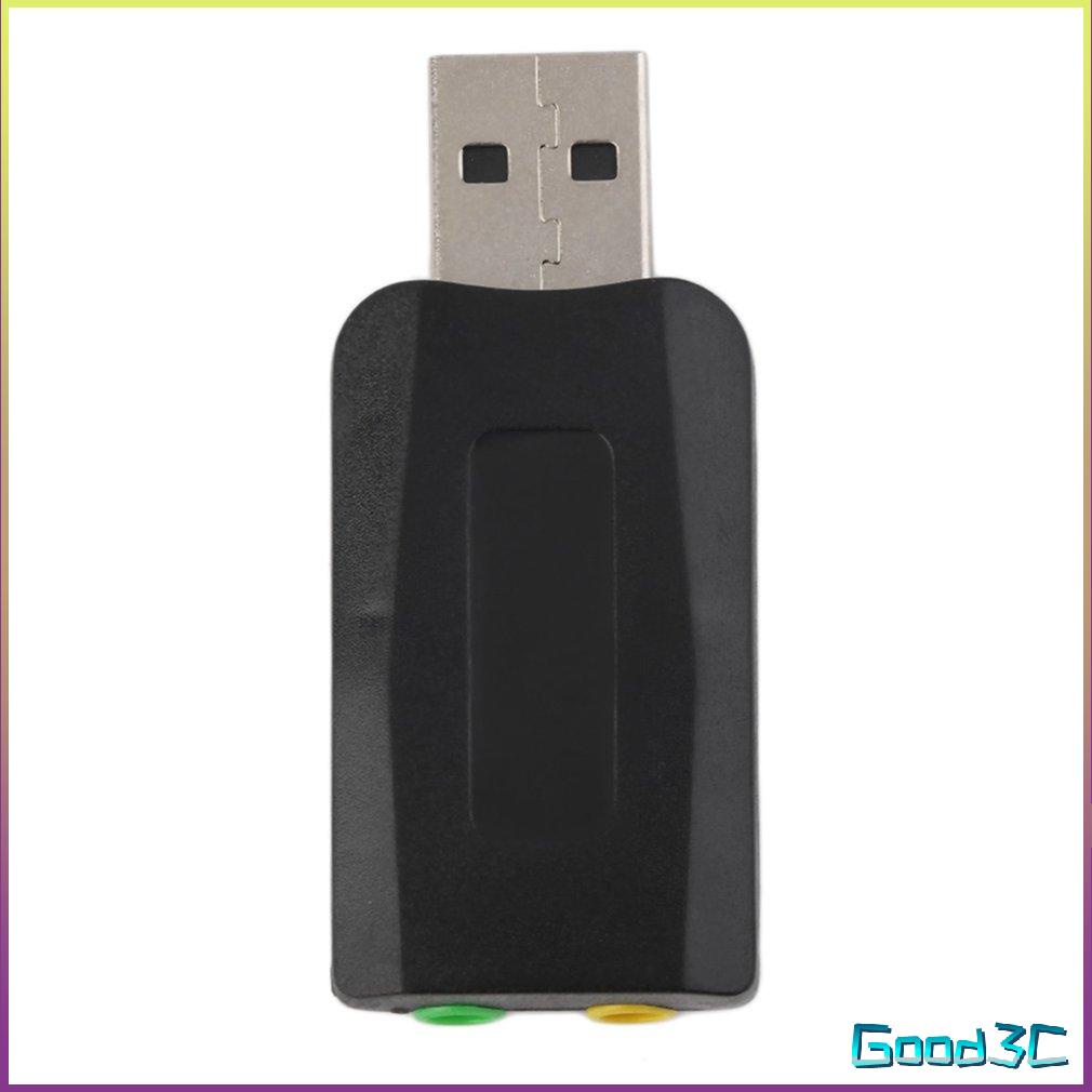 USB 2.0 Sang 3D Mic Loa Tai Nghe Âm Thanh Bộ Chuyển Đổi Thẻ 5.1 Cho Máy Tính Laptop