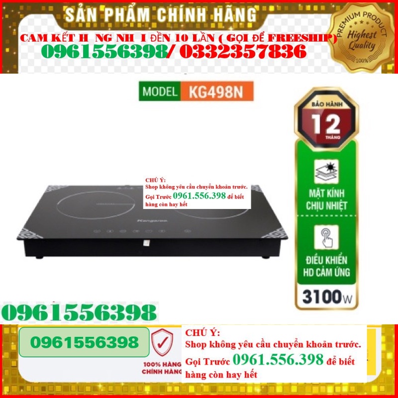 [NEW] Bếp từ đôi Kangaroo KG498N-  *