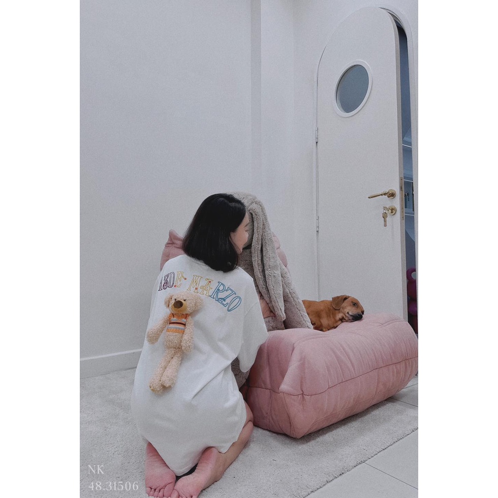 Áo 13de gấu chữ lưng cam