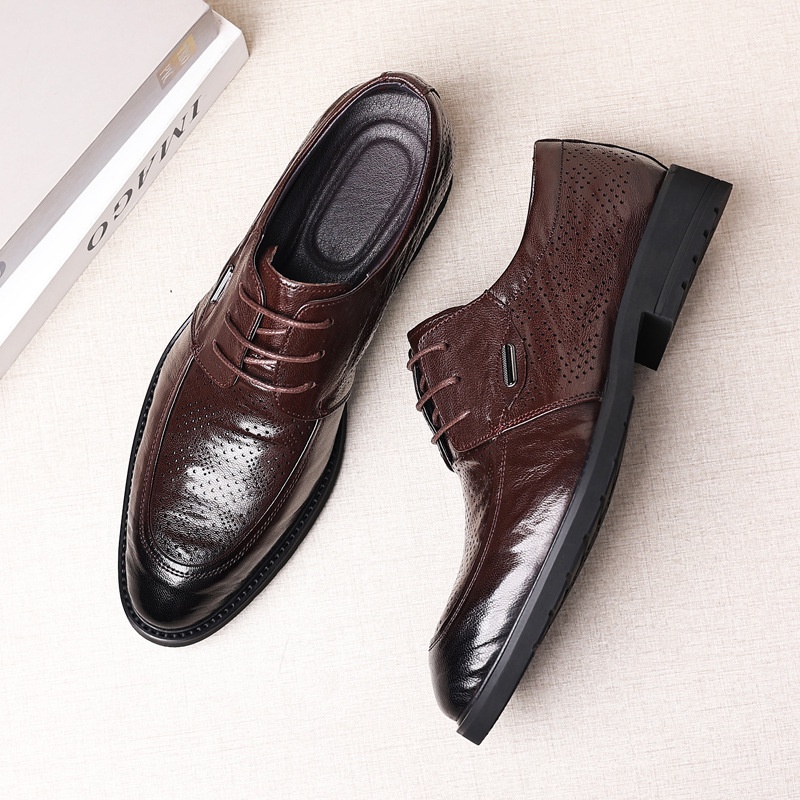 Giày Da Mềm Thoáng Khí Phong Cách Anh Quốc Sang Trọng Cho Nam