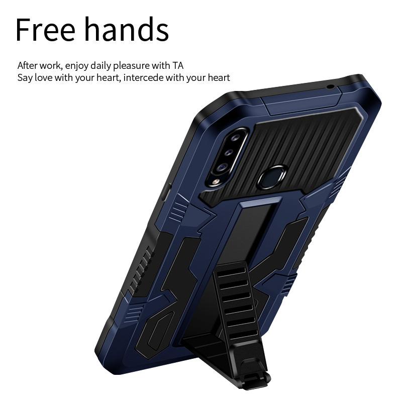 Ốp Điện Thoại Cứng Màu Trơn Có Giá Đỡ Cho samsung galaxy a20s