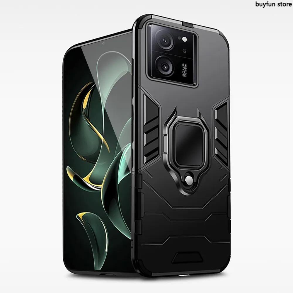 Shockproof Armor Case for Xiaomi 13t mi13 T 11t 10t Mi 12T Pro Magnet Ring Stand Bumper Phone Protective Back Cover
