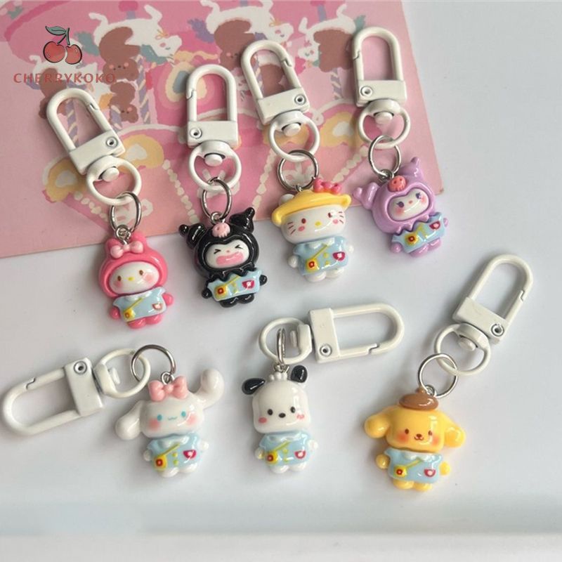 🍒🍒Cherrykoko Móc Chìa Khóa Hình Mèo Sanrio My Melody Kitty Dễ Thương Mới