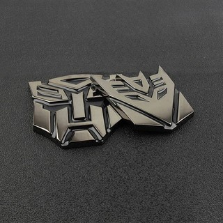 Personalized Metal Decoration Autobots Logo Transformer Bumper Stickers 3D Three-Dimensional Transformer Modified Chinese Net Car Logo pbCj