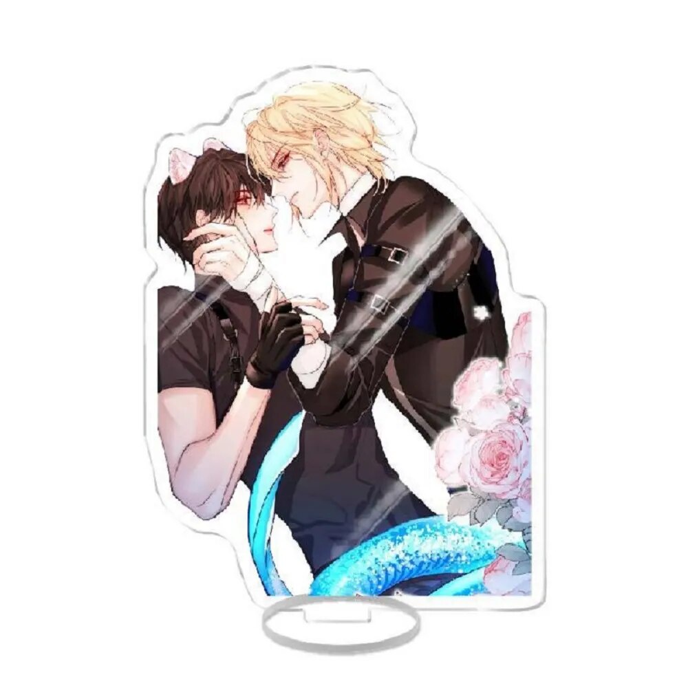 Mô hình Standee Comic The Falling Merman Nhân ngư rơi xuống BL ABO Phụ kiện trang trí để bàn góc học tập