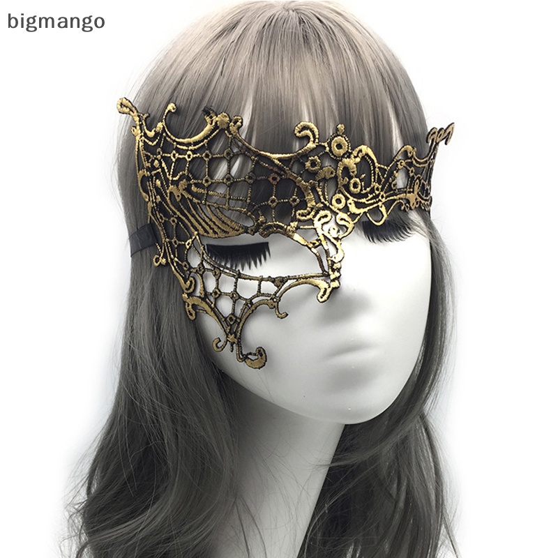 Mặt Nạ Ren bigmango Che Nửa Mặt Hóa Trang Tiệc halloween Cho Nữ