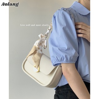Aolang Túi đeo dưới cánh tay Hình Vuông Cỡ Nhỏ Phối Dây Đeo Sợi Xích Thời Trang