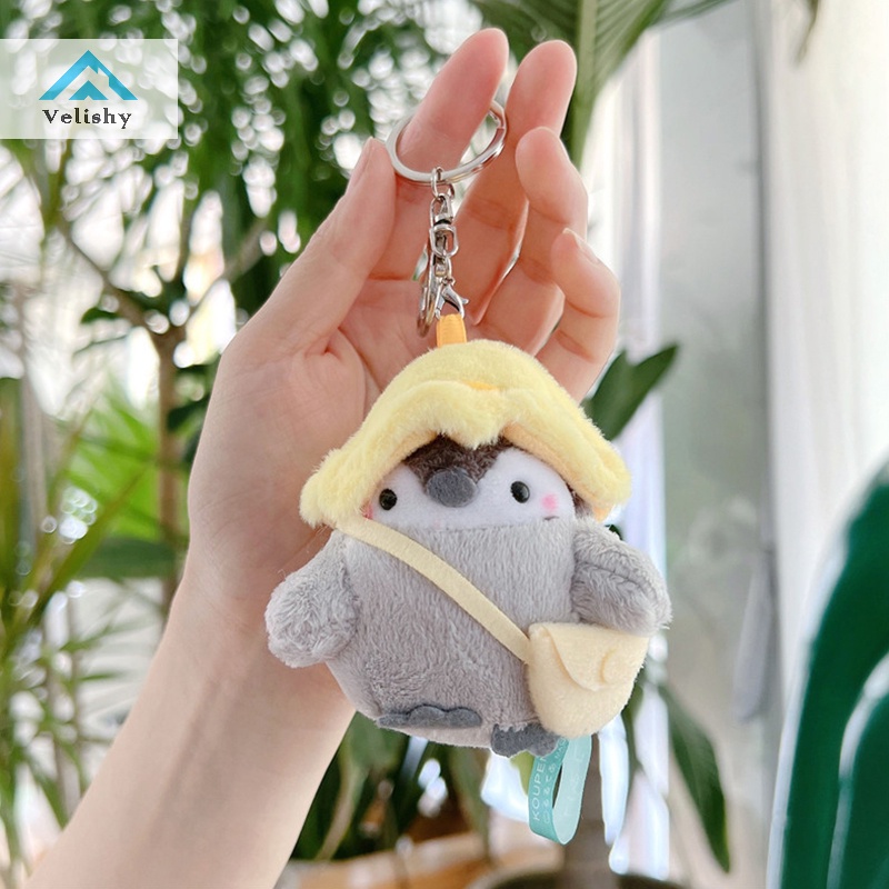 Velishy Móc Khóa Hình Chim Cánh Cụt Đội Mũ Du Lịch Dễ Thương