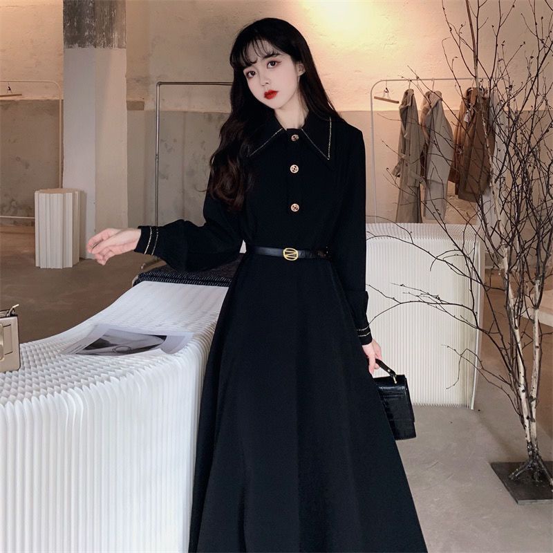 Đầm Chiết Eo Kiểu Nhật Bản Thời Trang Mùa Thu Cho Nữ