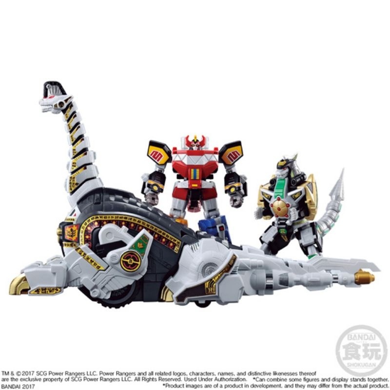 Mô hình đồ chơi siêu nhân khủng long minipla SMP Bandai.Smp. full set Megazord + Dragonzord + Titanus.