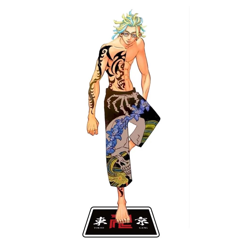 Mô hình Standee Anime Figure Haitani Ran Cosplay Tokyo Revengers 7 Phụ kiện trang trí để bàn góc học tập