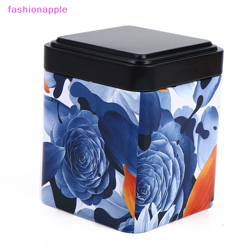 Hộp Thiếc Vuông Đựng Trà / Kẹo Thời Trang vintage