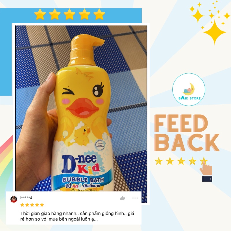 Sữa tắm cho bé, Sữa tắm gội Dnee Kid hình thú 400ml - Babi Store