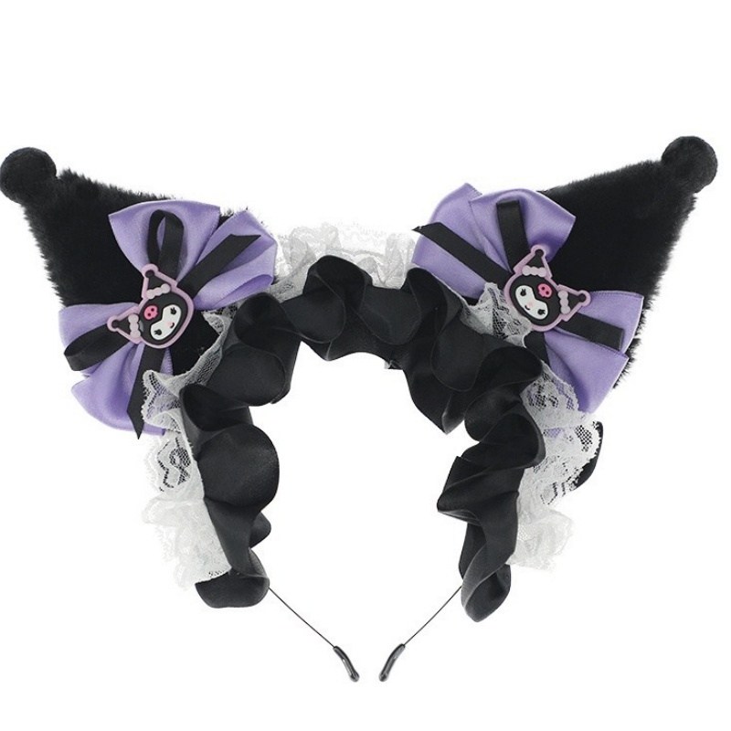 Băng Đô Tai Thỏ Phối Ren Hóa Trang lolita Dễ Thương Cho Nữ