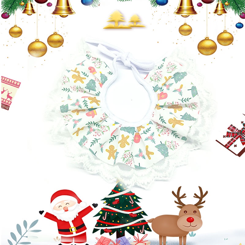 Khăn Choàng Cổ Họa Tiết Giáng Sinh Cho Thú Cưng