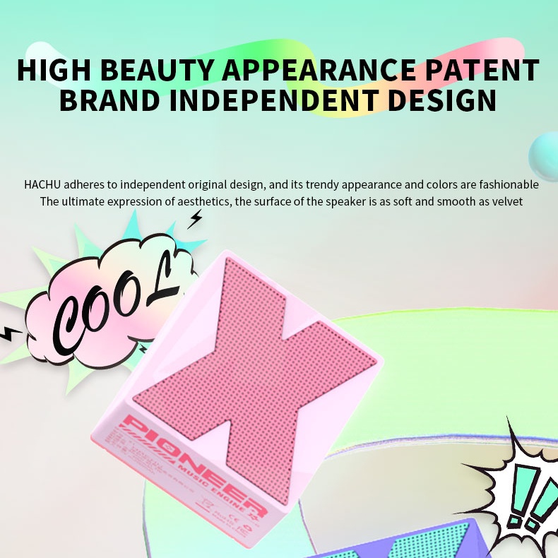 Sprise Loa bluetooth x1 Âm Thanh hifi Hình Vuông Nhiều Màu Sắc Trong Nhà Và Ngoài Trời