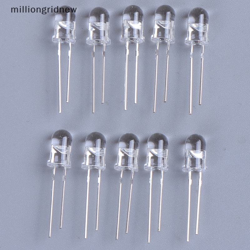Set 100 Đi Ốt Đèn led 5mm Ánh Sáng Trắng / Xanh Lá / Vàng / Xanh Dương / Vàng / Trắng