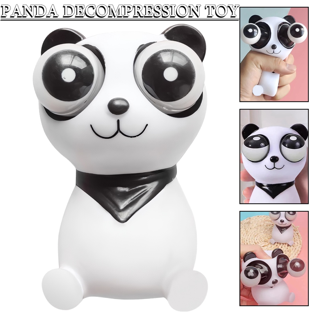 Staring Panda Super Fun Stress Relief Toys Squeeze Toy for Kids Squishy Doll
