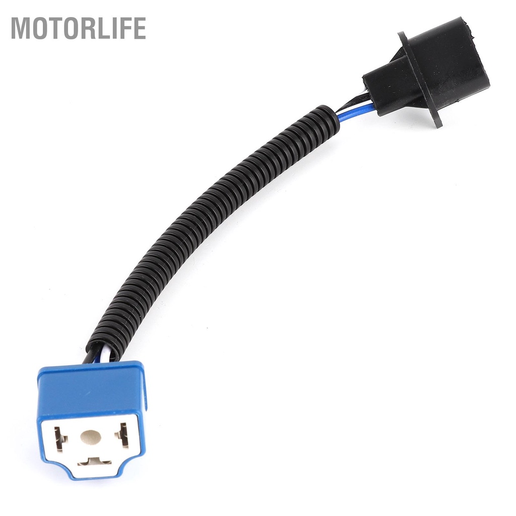 Motorlife Đèn pha xe máy LED 5 75in 20000LM Độ sáng cao IP67 Chống nước với cáp chuyển đổi H4-H13