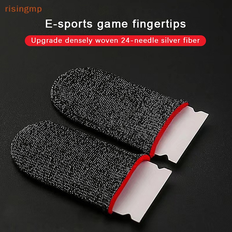 Set 2 Găng Tay Cảm Ứng Chơi Game Trên Ngón Tay Thoáng Khí Chống Mồ Hôi