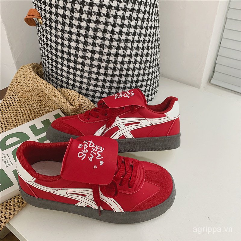 Giày Thể Thao Đế Bằng Phong Cách retro Mẫu Mới 2023