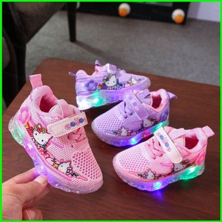 Sanrio giày thể thao hello kitty có đèn led cho bé 1-6 tuổi