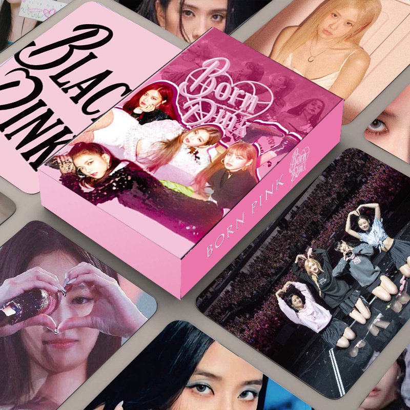 Set 50-55 Tấm Thẻ Hình Nhóm Nhạc Blackpink 7th jennie jisoo lisa