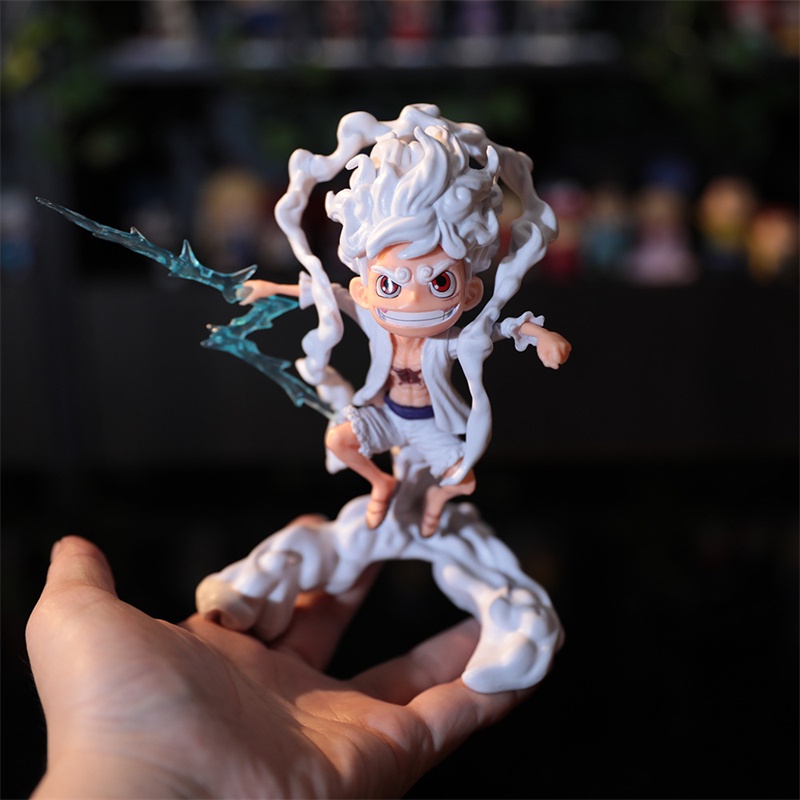 Mô Hình Nhân Vật luffy gear 5 sun god nika Phim one piece 16cm