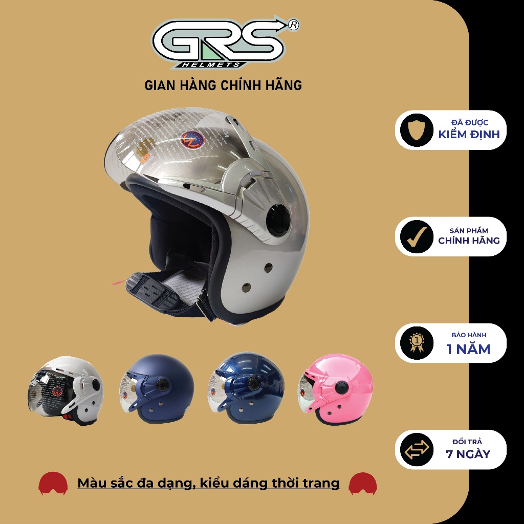 Mũ Bảo Hiểm Đẹp GRS A368K