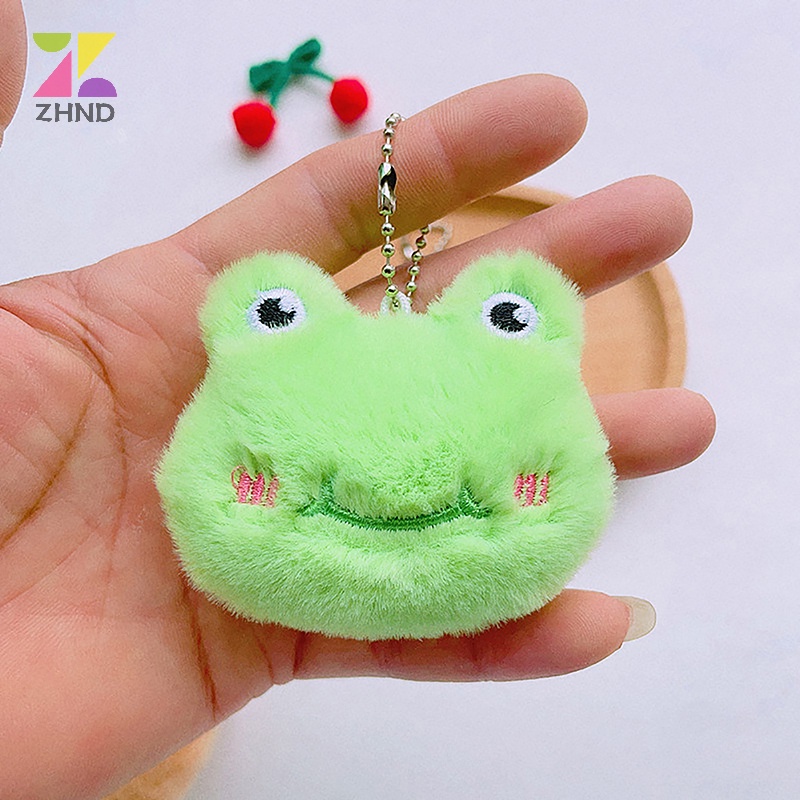 Zhuzhengde Móc Chìa Khóa Hình Thú Nhồi Bông Mềm Mại Dễ Thương