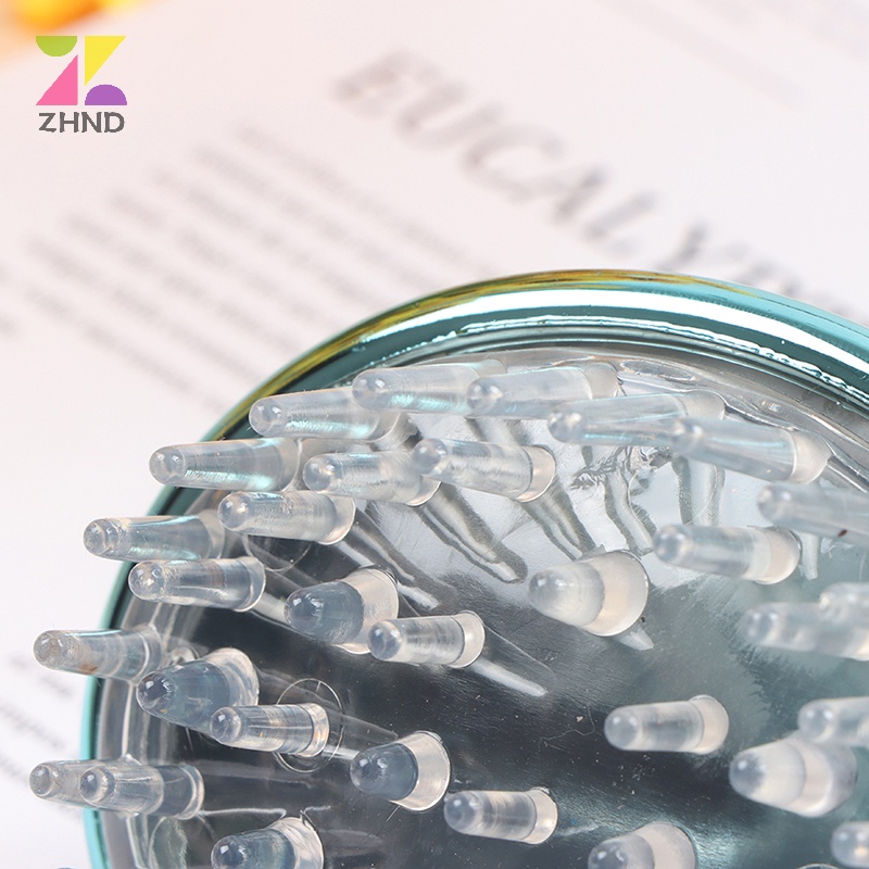 Zhuzhengde Bàn Chải Gội Đầu massage Thư Giãn Chăm Sóc Da Đầu